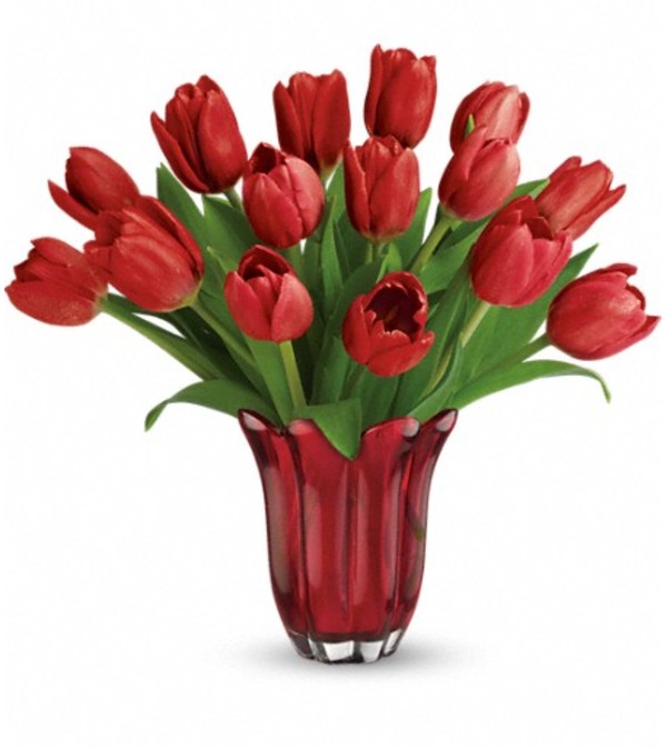 Teleflora's Kissed By Tulips Bouquet