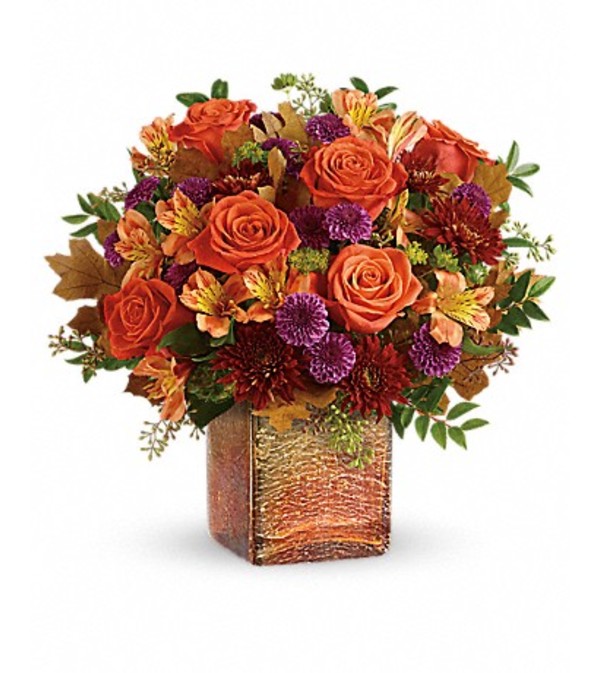 Teleflora's Golden Amber Bouquet