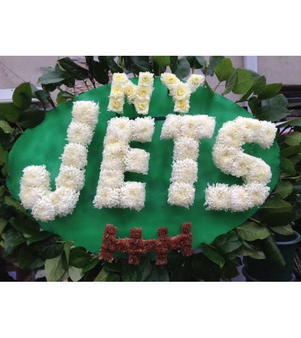 Funeral Custom NY Jets Sympathy Piece