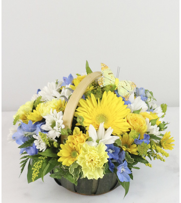 Brimming Butterfly Basket