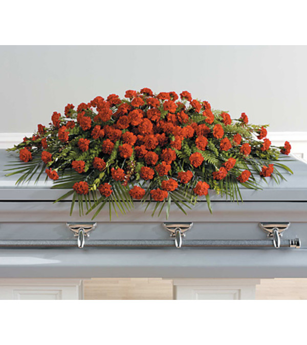 Red Carnation Devotion Spray
