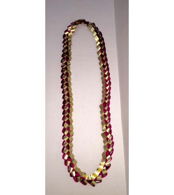 School Colors Ribbon Lei