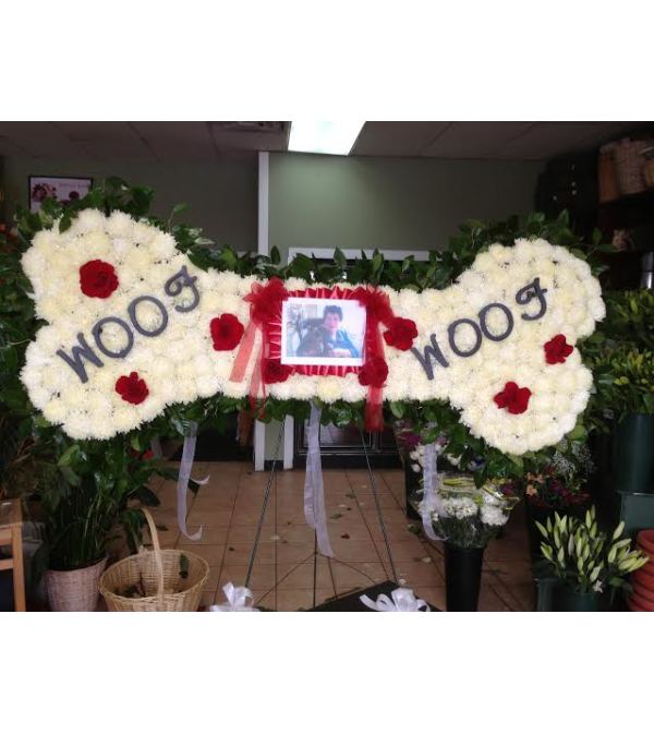 Funeral Custom Dog Bone Sympathy Piece
