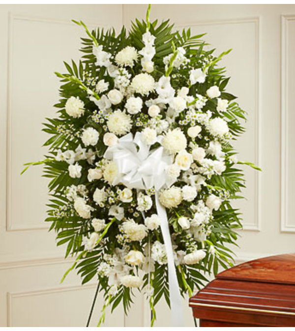 White Standing Spray