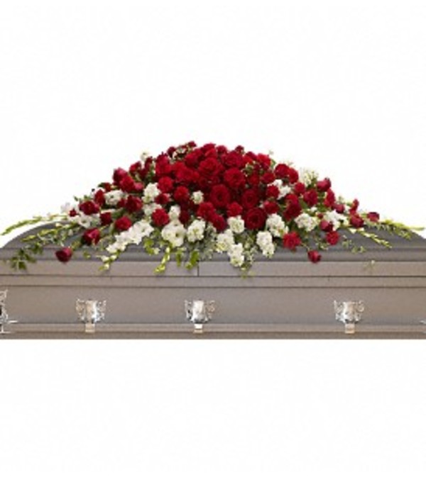 Garden of Grandeur Casket Tribute