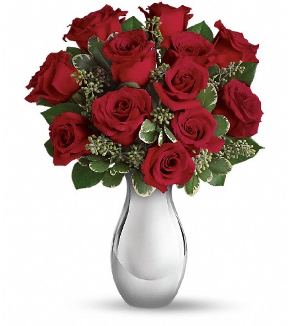 Teleflora's True Romance Bouquet with Red Roses