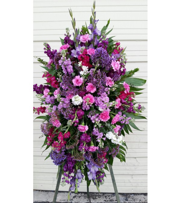 Heartfelt Sympathy Purple Spray