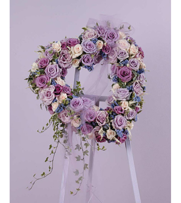Lavender Heart Of Roses