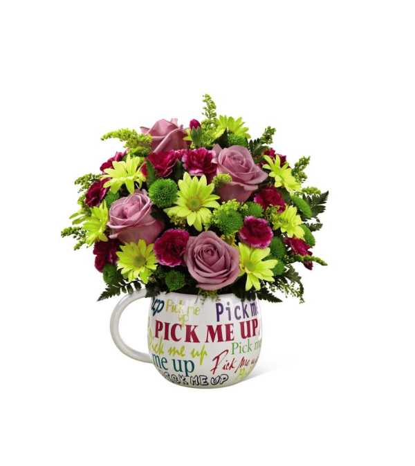The FTD® Pick-Me-Up® Mug Bouquet