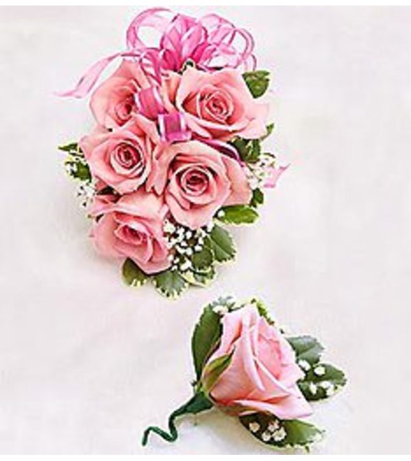 Boutonniere & Corsage Pink *PICK UP ONLY*