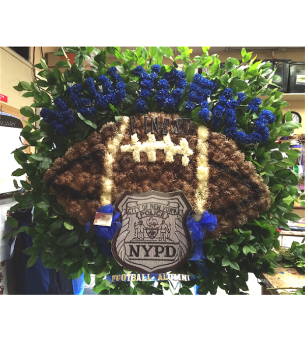 Funeral Custom Football Sympathy Piece