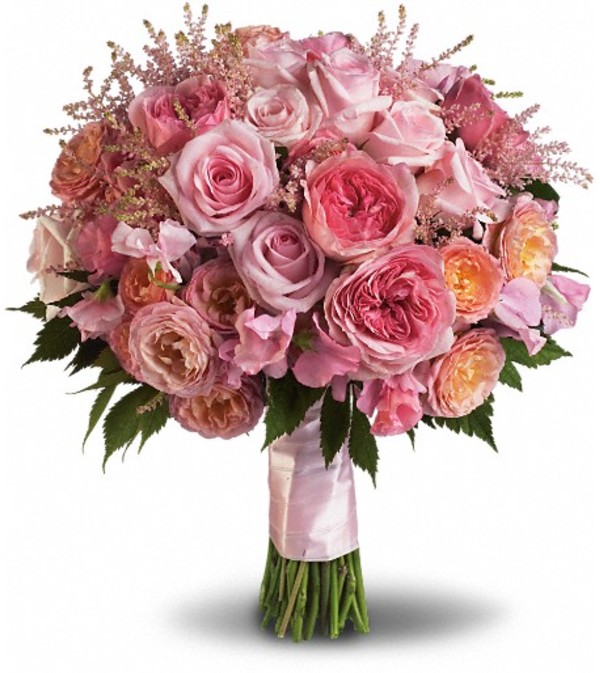Pink Rose Garden Bouquet