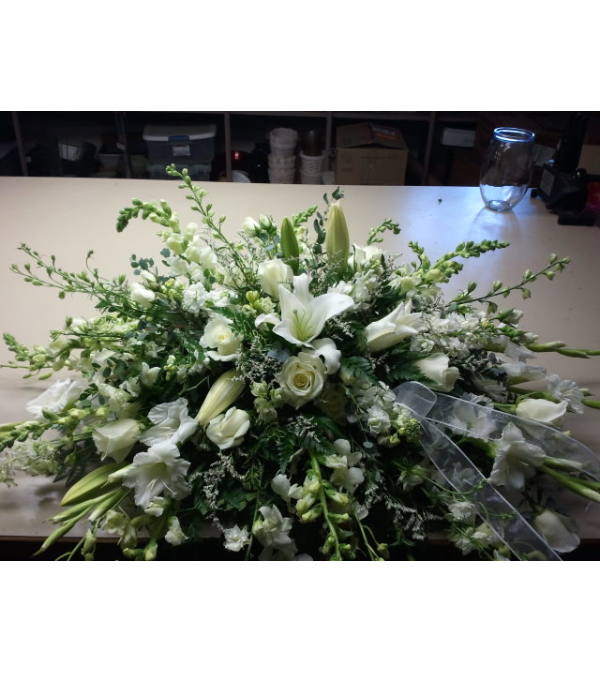 Classic White Casket Piece