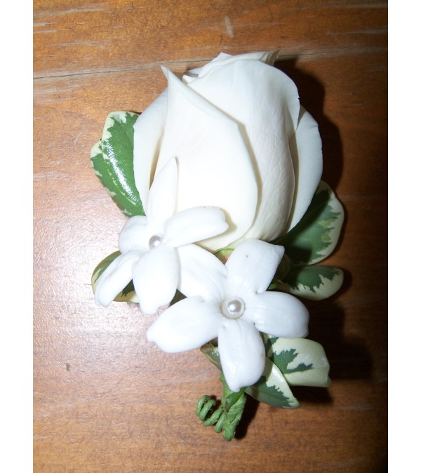 Calla Lily and Stephanotis Boutonniere