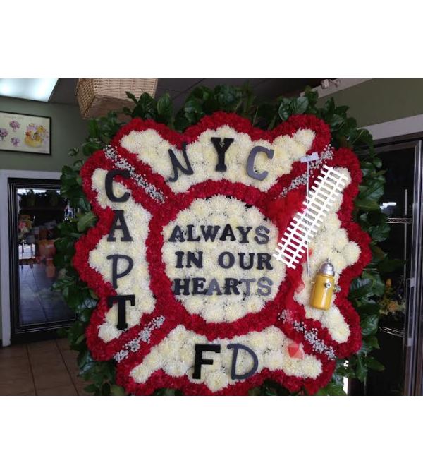 Funeral Custom Fire Dept Sympathy Piece