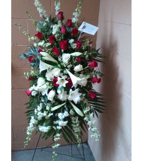Classic Lily And Rose Tribute Spray