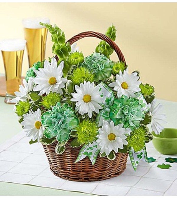 St. Patrick's Day Flower Basket