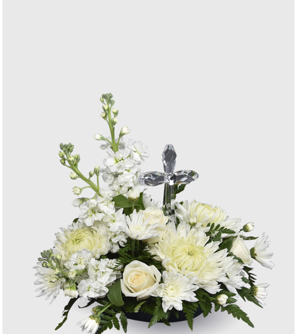 Crystal Cross Arrangement