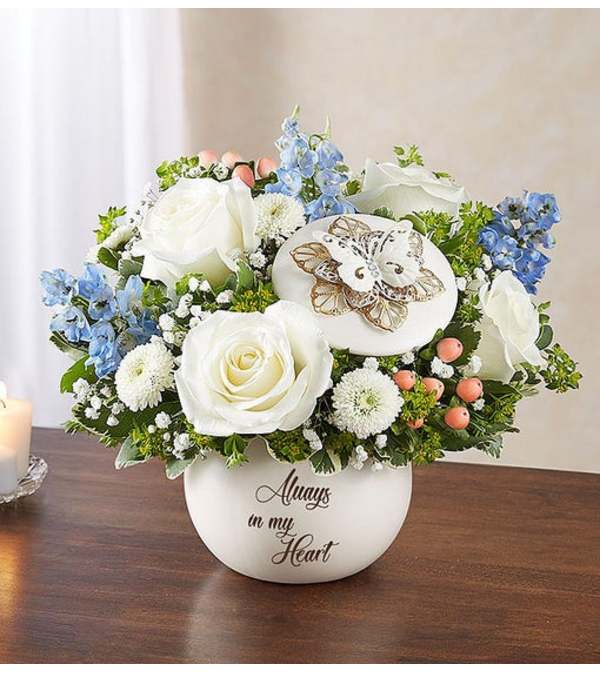 Always in my Heart™ Blue and White
