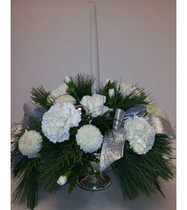 Silver Shimmer Centerpiece