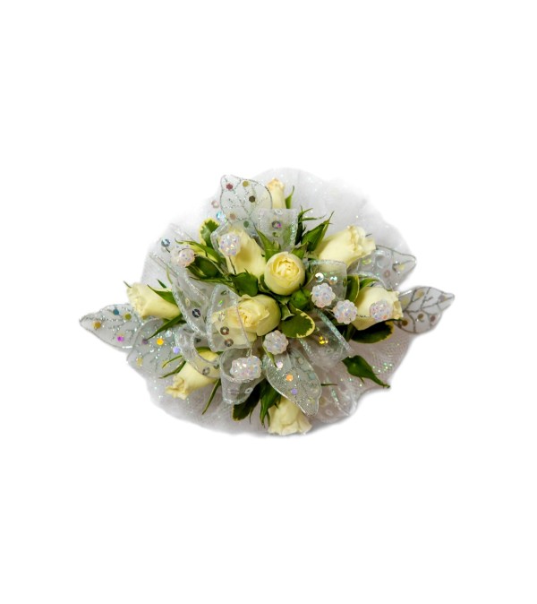 Starlight Roses Wrist Corsage