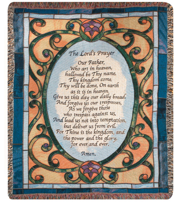 Memorial Throw Lord's Prayer