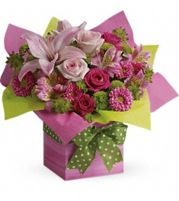 Pink and Green Scene