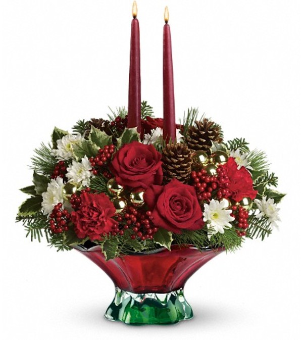 Teleflora's Always Merry Centerpiece