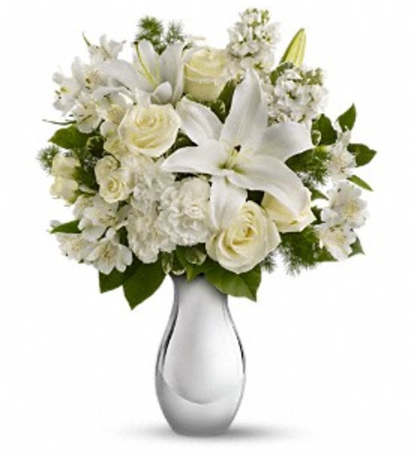 Shimmering White Arrangement