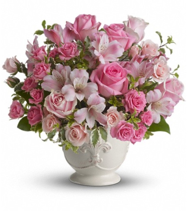 Teleflora's Pink Potpourri Bouquet with Roses