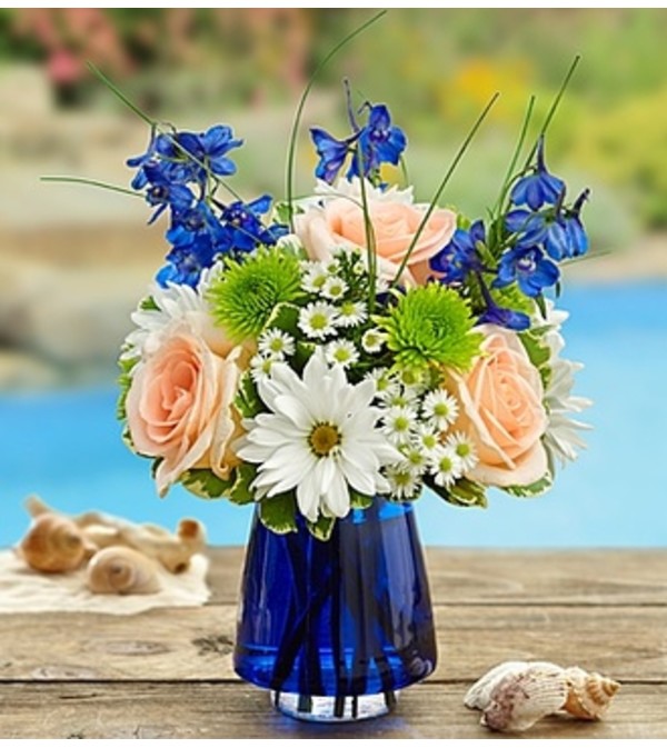 Summer Dunes™ in Blue Cobalt Vase