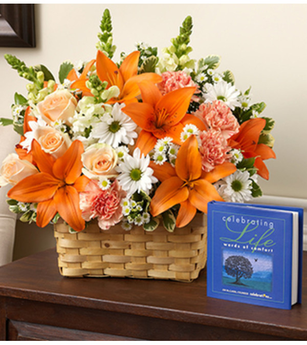 Celebrating Life - Peach, Orange and White