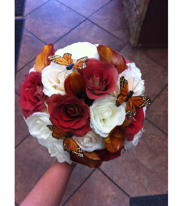 Butterflies and Roses Bouquet