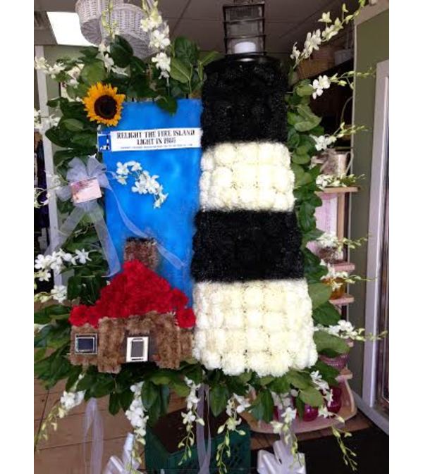 Funeral Custom Lighthouse Sympathy Piece