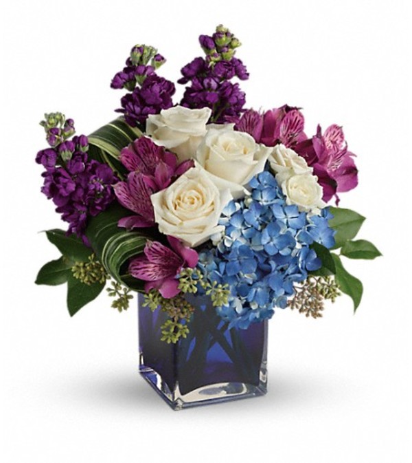 Teleflora's Portrait In Purple Bouquet