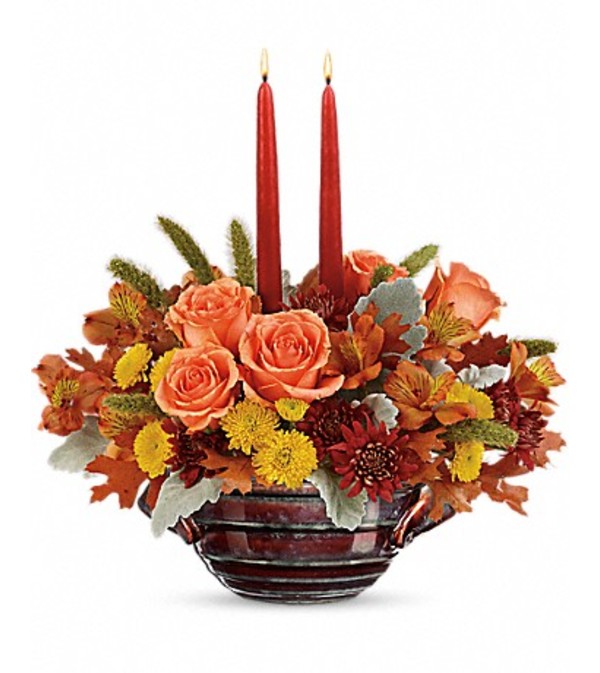 Teleflora's Celebrate Fall Centerpiece