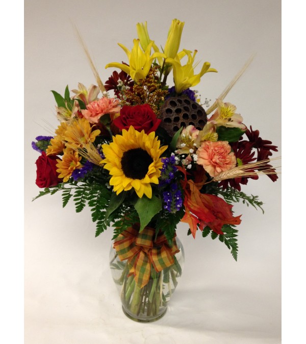A Vibrant Fall Vase