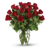 Red roses arranged deluxe