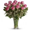 Make Me Blush - Pink Roses T4-1 - Standard. An arrangement by Jennifer's Flowers and Gifts.