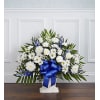 Heartfelt Tribute™ Floor Basket- Blue & White standard