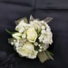 White rose elegance corsage standard