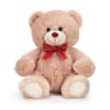 BEIGE BEAR WITH RED BOW standard