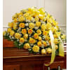 Yellow Rose Casket Spray premium