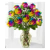 Let's celebrate!  Rainbow roses premium