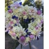 A Sympathy Wreath in Hydrangeas/Roses standard