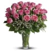 Pink Roses Arranged in a Vase premium