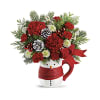 Snowman Love and Hugs Mug - Standard. An arrangement by Delray Beach Flower Market.