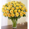 Long Stem Yellow Roses premium