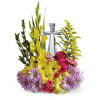 Crystal Cross - Deluxe. An arrangement by Belak Flowers.