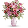PINK REFLECTIONS BOUQUET WITH ROSES premium